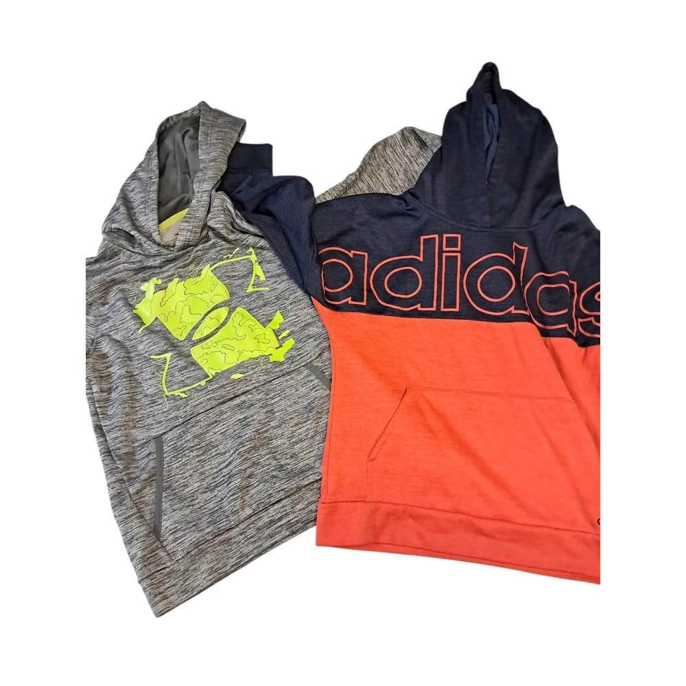 Under Armour and Adidas Youth Medium Sweat Shirts